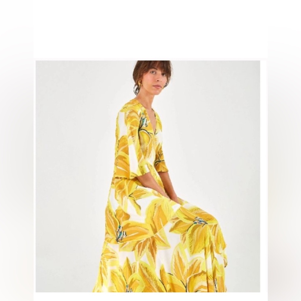 Farm Rio White Azalea Wrap Dress. XS. Brand new with tags.